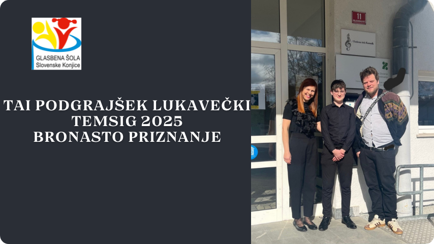 Tai Podgrajšek Lukavečki, bronasto priznanje TEMSIG 2025